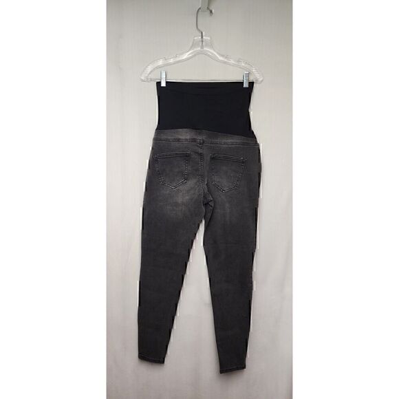 TIME AND TRU FULL PANEL MATERNITY SKINNY JEANS SIZE SMALL (4-6) Black - Picture 2 of 5